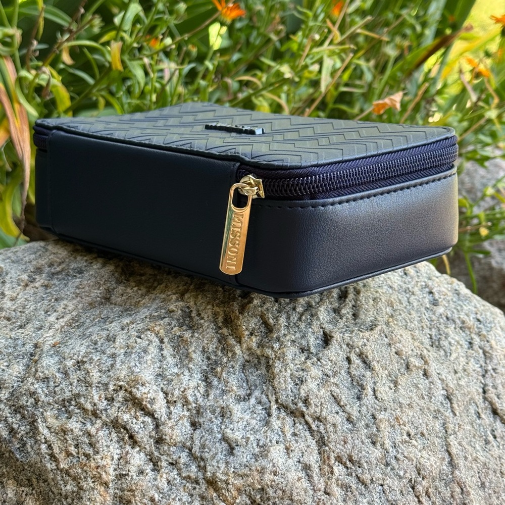 Missoni navy Chevron cosmetic toiletry case - Picture 3 of 5